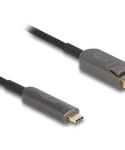 Delock Aktives Optisches Kabel USB Type-C zu DisplayPort 8K 60 Hz 40 Gbps 5 m