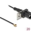 Delock Antennenkabel FAKRA A Stecker zu MHF® I Stecker 1,13 - 20 cm