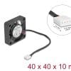 Delock Axiallüfter 12 V DC, 40 x 40 x 10 mm schwarz