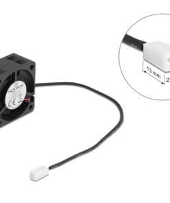 Delock Axiallüfter 5 V DC, 40 x 40 x 20 mm schwarz