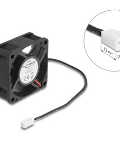 Delock Axiallüfter 5 V DC, 60 x 60 x 25 mm schwarz