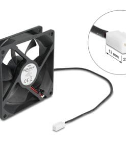 Delock Axiallüfter 5 V DC, 92 x 92 x 25 mm schwarz