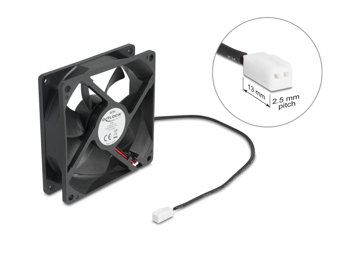 Delock Axiallüfter 5 V DC, 92 x 92 x 25 mm schwarz Delock Axiallüfter 5 V DC, 92 x 92 x 25 mm schwarz