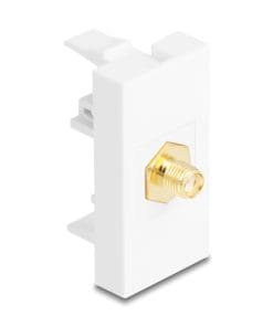 Delock Easy 45 Modul SMA Buchse zu SMA Buchse weiß