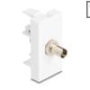Delock Easy 45 Modul ST Simplex Buchse zu ST Simplex Buchse weiß