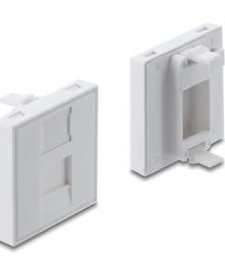 Delock Easy 45 V-Modulblende für Keystone Modul 1 Por45 x 45 mm weiß