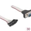 Delock Flachbandkabel RS-232 mit 9 x Pfostenbuchse zu D-Sub 9 Pin