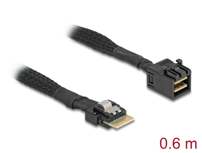 Delock Kabel Mini SAS HD SFF-8643 zu Slim SAS SFF-8654 4i 60 cm Delock Kabel Mini SAS HD SFF-8643 zu Slim SAS SFF-8654 4i 60 cm