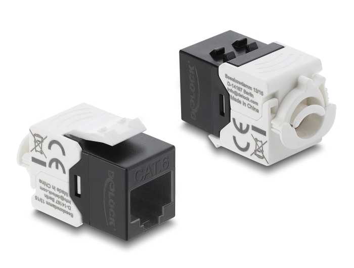 Delock Keystone Modul RJ45 Buchse zu LSA Cat.6 UTP Delock Keystone Modul RJ45 Buchse zu LSA Cat.6 UTP