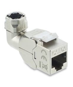 Delock Keystone Modul RJ45 Buchse zu LSA Cat.6A werkzeugfrei 90°