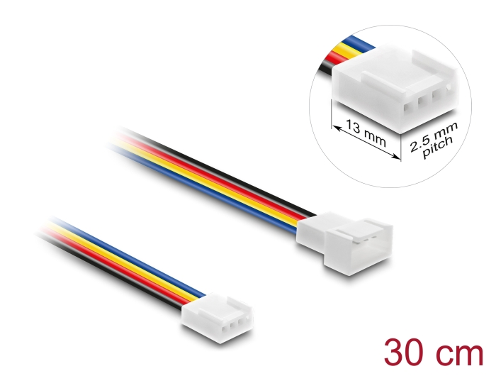 Delock Lüfter Verlängerungskabel PWM Stecker zu Buchse 4 Pin 30 cm Delock Lüfter Verlängerungskabel PWM Stecker zu Buchse 4 Pin 30 cm