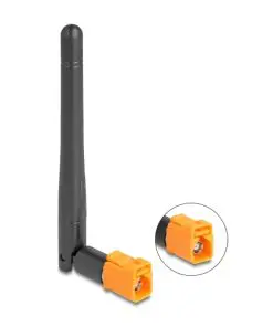 Delock WiFi 6 Antenne FAKRA M Buchse 2,5 - 3,0 dBi schwarz