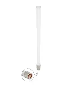 Delock WiFi 7 Antenne N Stecker 4,5 - 6,6 dBi 32 cm starr outdoor weiß