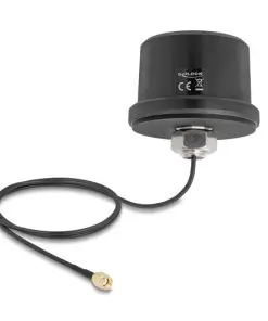 Delock WiFi 7 Antenne RP-SMA Stecker 3,1 - 3,5 dBi omnidirektional schwarz
