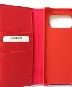 Volla Leder Schutzhülle/Bookcase für Volla Phone Quintus rot
