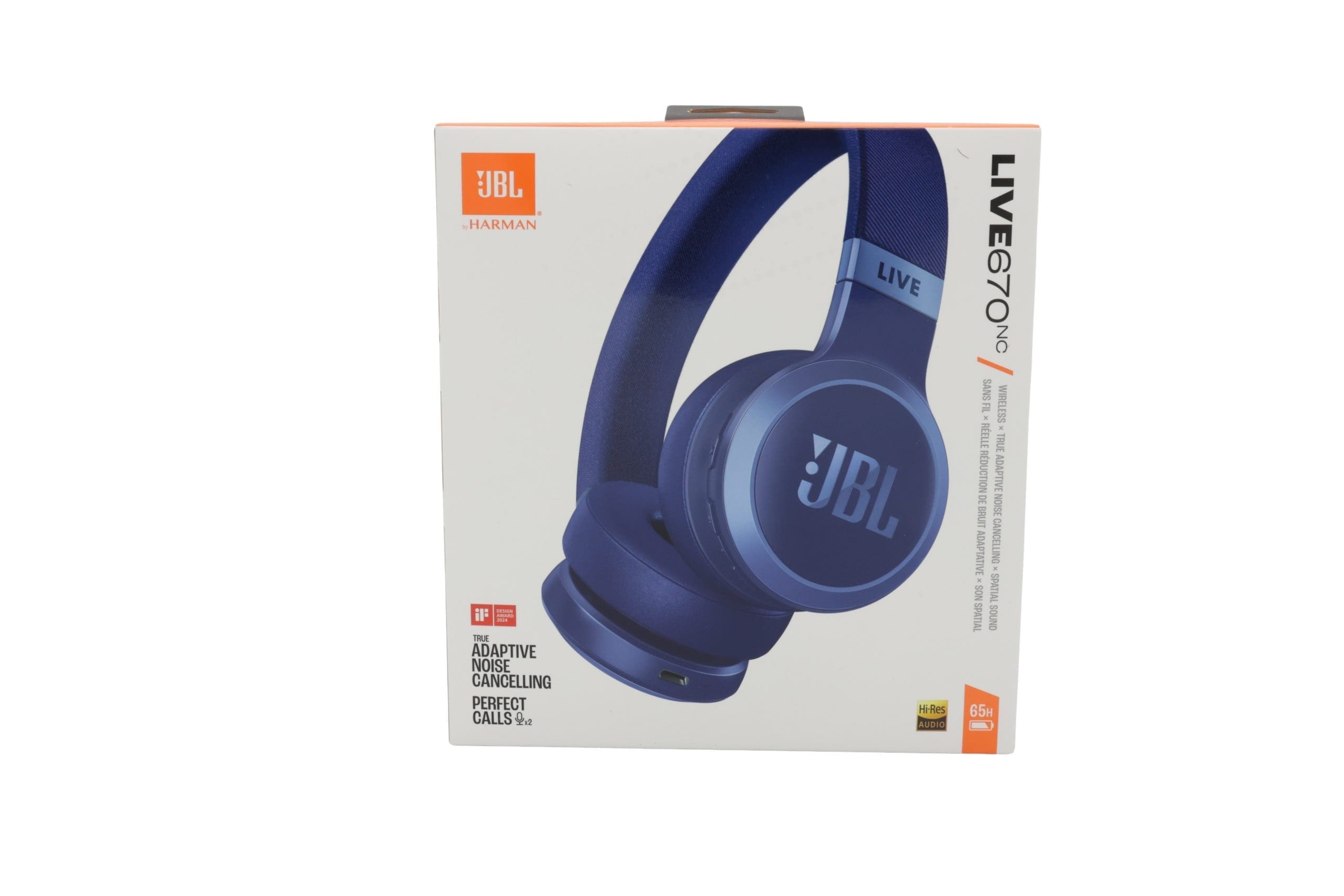 JBL Live 670 NC Bluetooth On-Ear-Kopfhörer mit Noise-Cancelling, Blau JBL Live 670 NC Bluetooth On-Ear-Kopfhörer mit Noise-Cancelling, Blau