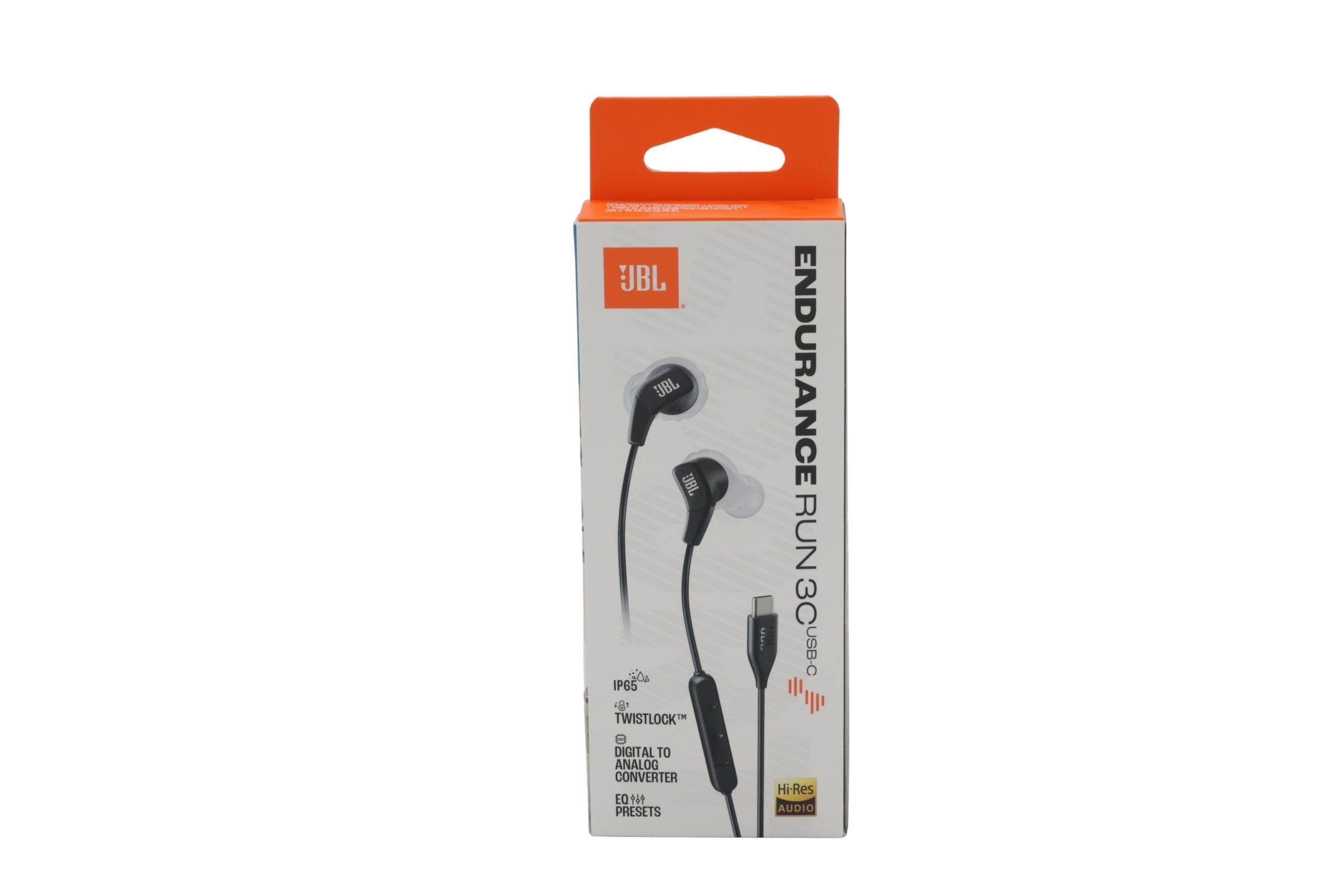 JBL Endurance Run 3 In-Ear-Sport-Kopfhörer m. Kabel, IP65, USB-C, Schwarz/Grau JBL Endurance Run 3 In-Ear-Sport-Kopfhörer m. Kabel, IP65, USB-C, Schwarz/Grau