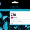 HP 730 DesignJet Druckerpatrone Magenta 130 ml Ideale Lösung für die Erzeugung scharfer Linien und brillanter Farben in GIS-Karten und technischen Dokumenten auf Normalpapier und Medien, die häufig von CAD- und GIS-Anwendern verwendet werden.<br>Erzielen Sie brillante Farben und gestochen scharfe Bildqualität auf Normalpapier – die ideale Lösung für den Druck technischer Dokumente. Profitieren Sie von ununterbrochenem Druckbetrieb – dank zuverlässiger Leistung und schnell trocknenden Drucken. Original HP Tinten maximieren die Druckkopflebensdauer und helfen die Betriebskosten zu senken.