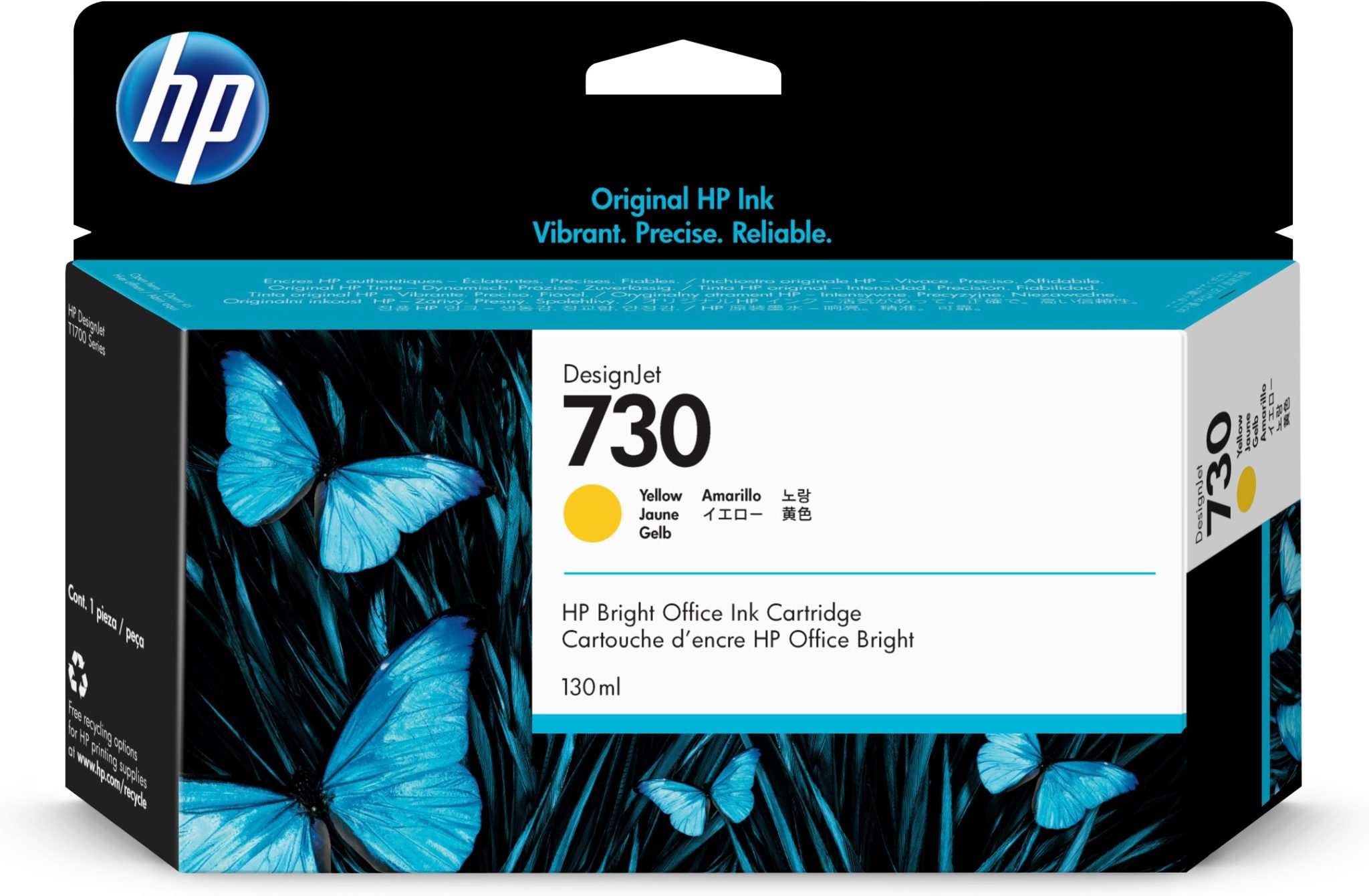 HP 730 DesignJet Druckerpatrone Gelb 130 ml HP 730 DesignJet Druckerpatrone Gelb 130 ml