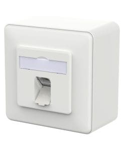 METZ CONNECT E-DAT C6A IDC 1 Port AP verkehrsweiß RAL 9016