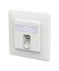 METZ CONNECT E-DAT C6A IDC 1 Port UP verkehrsweiß RAL 9016