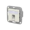 METZ CONNECT E-DAT C6A IDC 1 Port UPK reinweiß RAL 9010 Mit IDC-Schneidklemmen, Geeignet für 10-Gigabit-Ethernet-Anwendungen und Power over Ethernet (PoE) bis zu 90 Watt