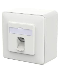 METZ CONNECT E-DAT C6A LSA++ 1 Port AP verkehrsweiß RAL 9016