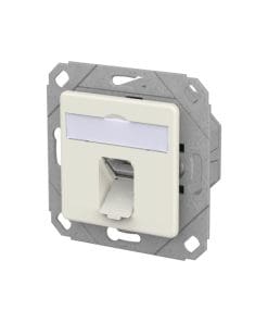 METZ CONNECT E-DAT C6A LSA++ 1 Port UPK reinweiß RAL 9010