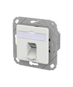 METZ CONNECT E-DAT C6A LSA++ 1 Port UPK verkehrsweiß RAL 9016
