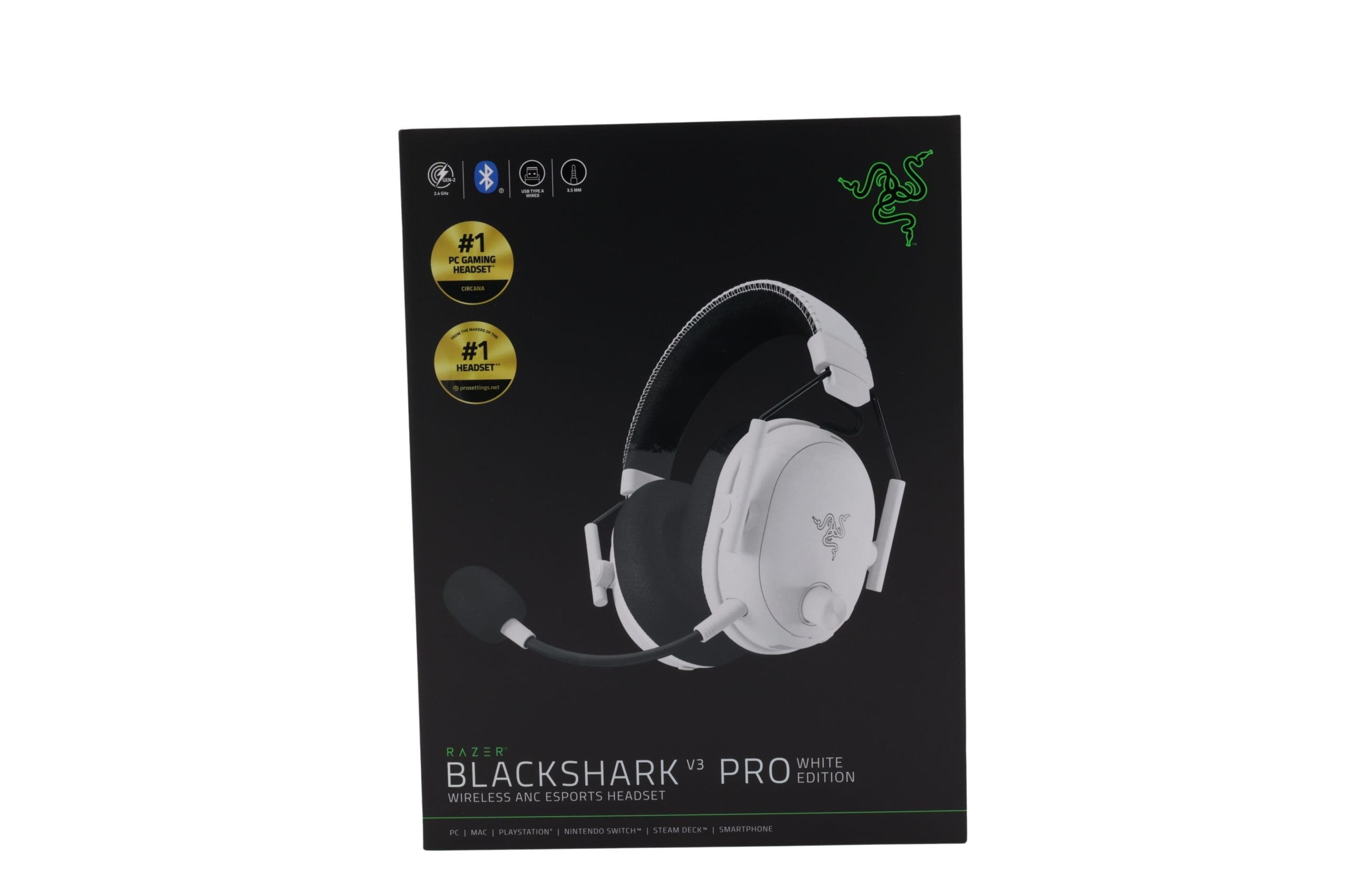 Razer BlackShark V3 Pro - Kabelloses E-Sport-Headset, weiß Razer BlackShark V3 Pro - Kabelloses E-Sport-Headset, weiß