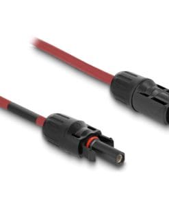 Delock DL4 Solar Kabel 6 mm² Stecker zu Buchse 1 m rot