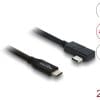 Delock Koaxiales USB 40 Gbps Kabel gewinkelt links / rechts USB PD 3.1 240 W 2 m