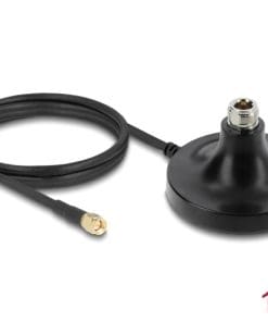 Delock Magnetischer Antennen Standfuß 1 x N Buchse zu 1 x SMA Stecker ULA100 1 m