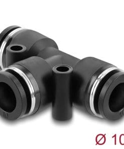 Delock Pneumatik Steckverbinder 10 mm mit zwei Befestigungslöchern T-Form