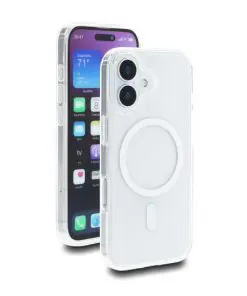 Delock Schutzhülle für iPhone 17 kompatibel mit MagSafe transparent-weiß