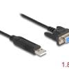 Delock USB 2.0 zu Seriell RS-232 Adapter Sub-D 9 Buchse mit Schrauben kompaktem