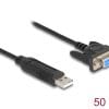 Delock USB 2.0 zu Seriell RS-232 Adapter Sub-D 9 Buchse mit Schrauben kompaktem