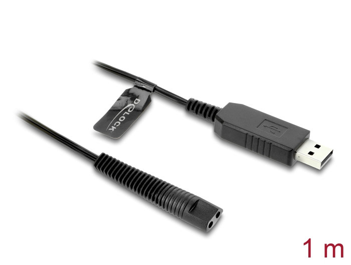 Delock USB Ladekabel 12 V für Elektrorasierer kompatibel mit Braun Series 1, 3, Delock USB Ladekabel 12 V für Elektrorasierer kompatibel mit Braun Series 1, 3,