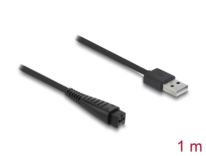 Delock USB Ladekabel 4,8 V für Elektrorasierer kompatibel mit Panasonic ES-LV97, Delock USB Ladekabel 4,8 V für Elektrorasierer kompatibel mit Panasonic ES-LV97,