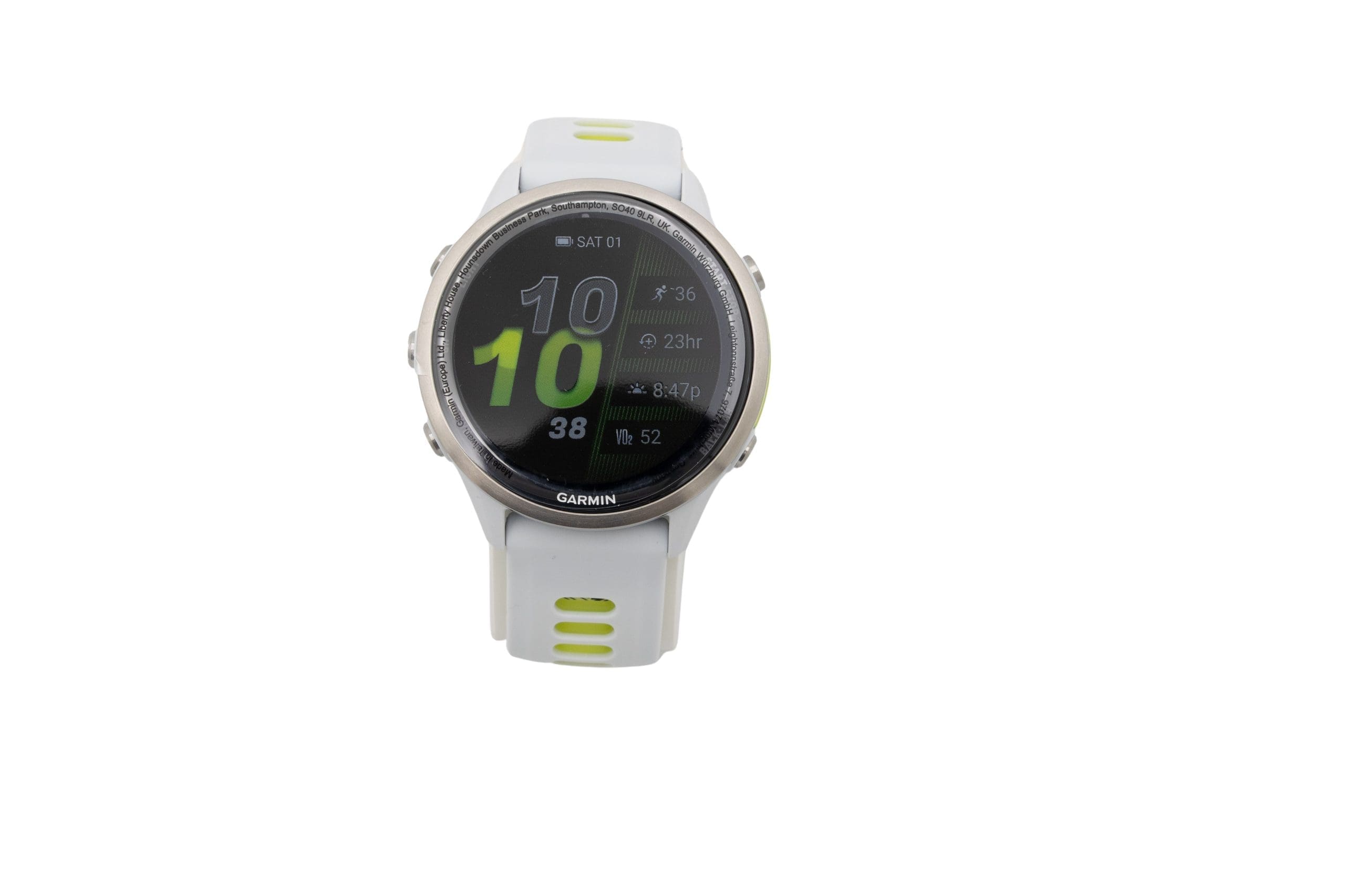 Garmin Forerunner 970 - 47mm - Whitestone/Transl. Amp Yellow Garmin Forerunner 970 - 47mm - Whitestone/Transl. Amp Yellow