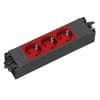 Bachmann Steckdosenleiste Step base 3xSteckdosen mit GST18, rot Geräteverlängerung GST18/3 2,0m H05VV-F 3G1,5mm² sw, S1: GST18/3 Stecker sw, S2: GST18/3 Buchse sw