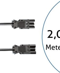 Bachmann Geräteverlängerung Kabel GST18 schwarz, 2,0m