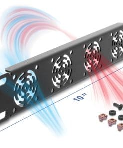 Delock 10? 1 HE Rackblende für 4 Lüfter 40 x 40 mm dunkelgrau