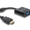 Delock Adapter HDMI Stecker zu VGA Buchse schwarz - Netzwerkschaltung