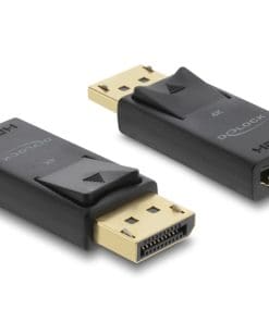 Delock Aktiver DisplayPort 1.2 zu HDMI Adapter 4K mit HDR Funktion