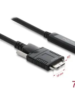 Delock Aktives Optisches Kabel USB Type-C Stecker zu Typ Micro-B Stecker 7,5 m