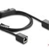 Delock RJ45 Kabel Buchse zu Buchse mit Schalter Cat.6 F/UTP 1 m schwarz