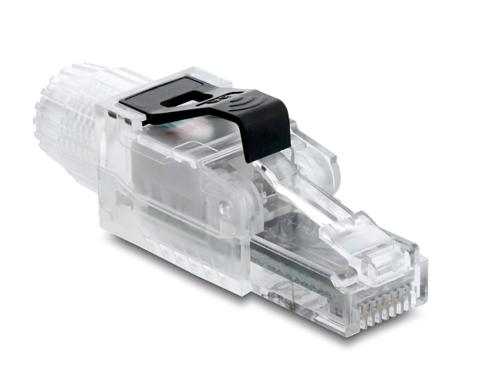 Delock RJ45 Stecker feldkonfektionierbar Cat.6A ungeschirmt Delock RJ45 Stecker feldkonfektionierbar Cat.6A ungeschirmt