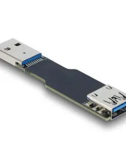 Delock USB 10 Gbps Adapter USB Typ-A Buchse zu Stecker gerade flach