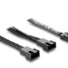 Delock Y-Lüfterkabel 1 x 4 Pin PWM Buchse zu 2 x 4 Pin